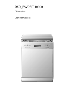 Manual AEG F40300 Dishwasher