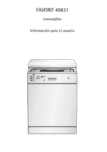 Manual de uso AEG F40831-W Lavavajillas