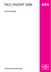Bedienungsanleitung AEG F6480I-D Geschirrspüler