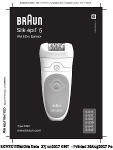 Handleiding Braun 5-537 Silk-epil 5 Epilator