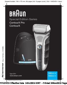 Manual de uso Braun 550cc-4 Afeitadora
