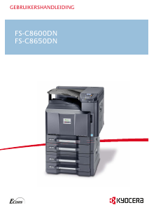 Handleiding Kyocera FS-C8600DN Printer