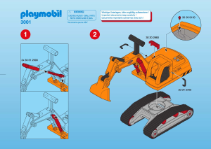 Kullanım kılavuzu Playmobil set 3001 Construction Ekskavatör