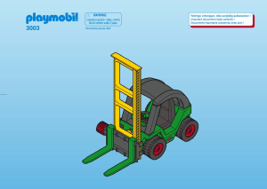 Manual de uso Playmobil set 3003 Construction Carretilla elevadora