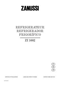 Manual de uso Zanussi ZI1602 Refrigerador
