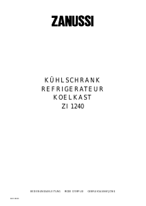 Bedienungsanleitung Zanussi ZI1240 Kühlschrank