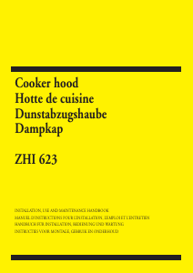 Manual Zanussi ZHI623W Cooker Hood