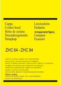 Manual Zanussi ZHC64ALU Cooker Hood