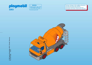 Manuale Playmobil set 3263 Construction Betoniera