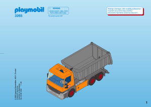 Bruksanvisning Playmobil set 3265 Construction Tipplastbil