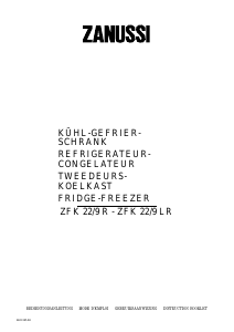 Bedienungsanleitung Zanussi ZFK22/9LR Kühl-gefrierkombination