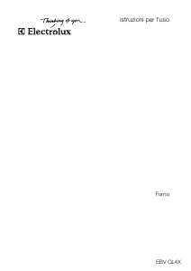 Manuale Electrolux EBVGL4XSP Forno