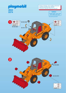 Manual de uso Playmobil set 3934 Construction Excavadora