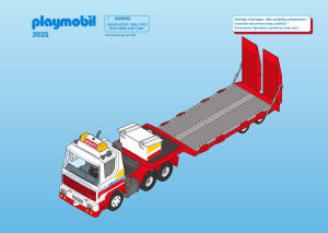 Manual de uso Playmobil set 3935 Construction Camión de transporte