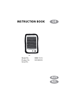 Manual Electrolux EHB334X Hob