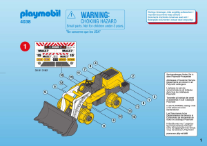 Bruksanvisning Playmobil set 4038 Construction Frontlastare