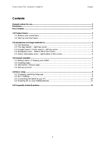 Bruksanvisning Point of View P701 Tablet