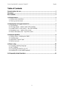 Bruksanvisning Point of View Mobii 925 Tablet