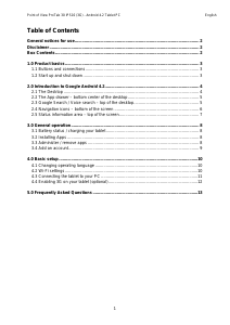 Bruksanvisning Point of View ProTab 30 IPS10 Tablet
