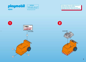 Bruksanvisning Playmobil set 4044 Construction Asfaltskärare