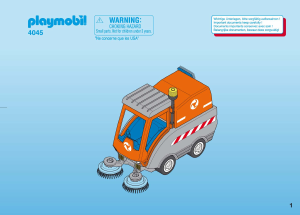 Bruksanvisning Playmobil set 4045 Construction Gatsopare
