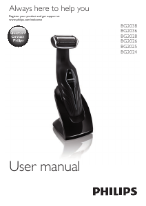 Mode d’emploi Philips BG2024 Bodygroom Rasoir électrique