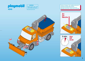 Bruksanvisning Playmobil set 4046 Construction Vägservice lastbil