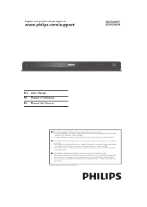 Mode d’emploi Philips BDP5506 Lecteur de blu-ray