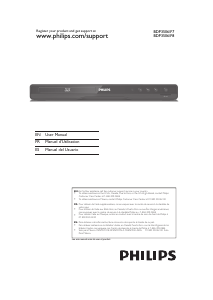 Mode d’emploi Philips BDP3506 Lecteur de blu-ray