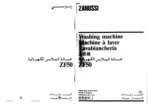 Bruksanvisning Zanussi ZF 50 Tvättmaskin