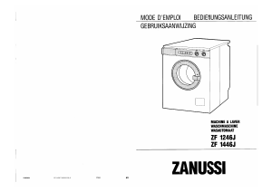 Mode d’emploi Zanussi ZF 1446 J Lave-linge