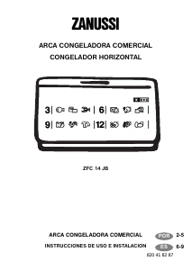 Manual Zanussi ZFC 14 JB Congelador