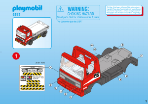사용 설명서 Playmobil set 5283 Construction 트럭