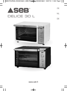 Bedienungsanleitung SEB OF275800 Delice Backofen