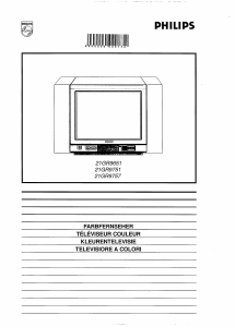 Mode d’emploi Philips 21GR9751 Téléviseur