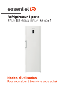 Mode d’emploi Essentiel B ERLV 185-60B3 Réfrigérateur