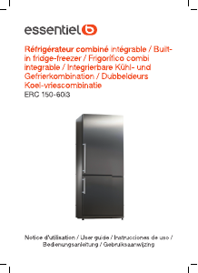 Mode d’emploi Essentiel B ERC 150-60i3 Réfrigérateur combiné