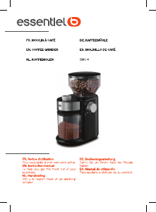 Mode d’emploi Essentiel B EMC 4 Moulin à café