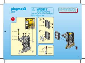 Handleiding Playmobil set 6338 Construction Transportband met steenpuin