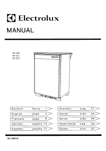 Manuale Electrolux RA421 Frigorifero