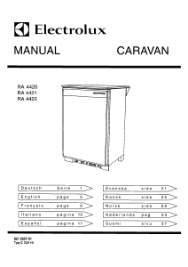Brugsanvisning Electrolux RA4422 Køleskab