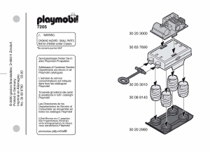 Handleiding Playmobil set 7205 Construction Trilmachine