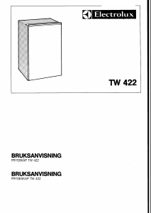 Bruksanvisning Electrolux TW422G Frys