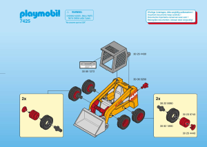 Handleiding Playmobil set 7425 Construction Mini graafmachine