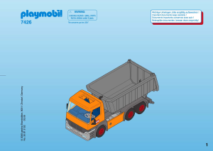 Handleiding Playmobil set 7426 Construction Kieptruck