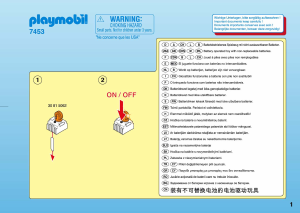 Manual de uso Playmobil set 7453 Construction Luces de emergencia