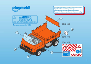 Manual Playmobil set 7466 Construction Truck