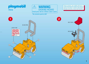 Manuale Playmobil set 7514 Construction Pavimentazione stradale