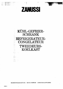 Bedienungsanleitung Zanussi ZI2230/2T Kühl-gefrierkombination