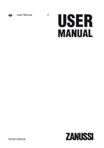 Manual Zanussi ZHG51260GA Cooker Hood